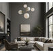 Vesper 5 Light 15 inch Satin Brass and Black Suspension Pendant Ceiling Light