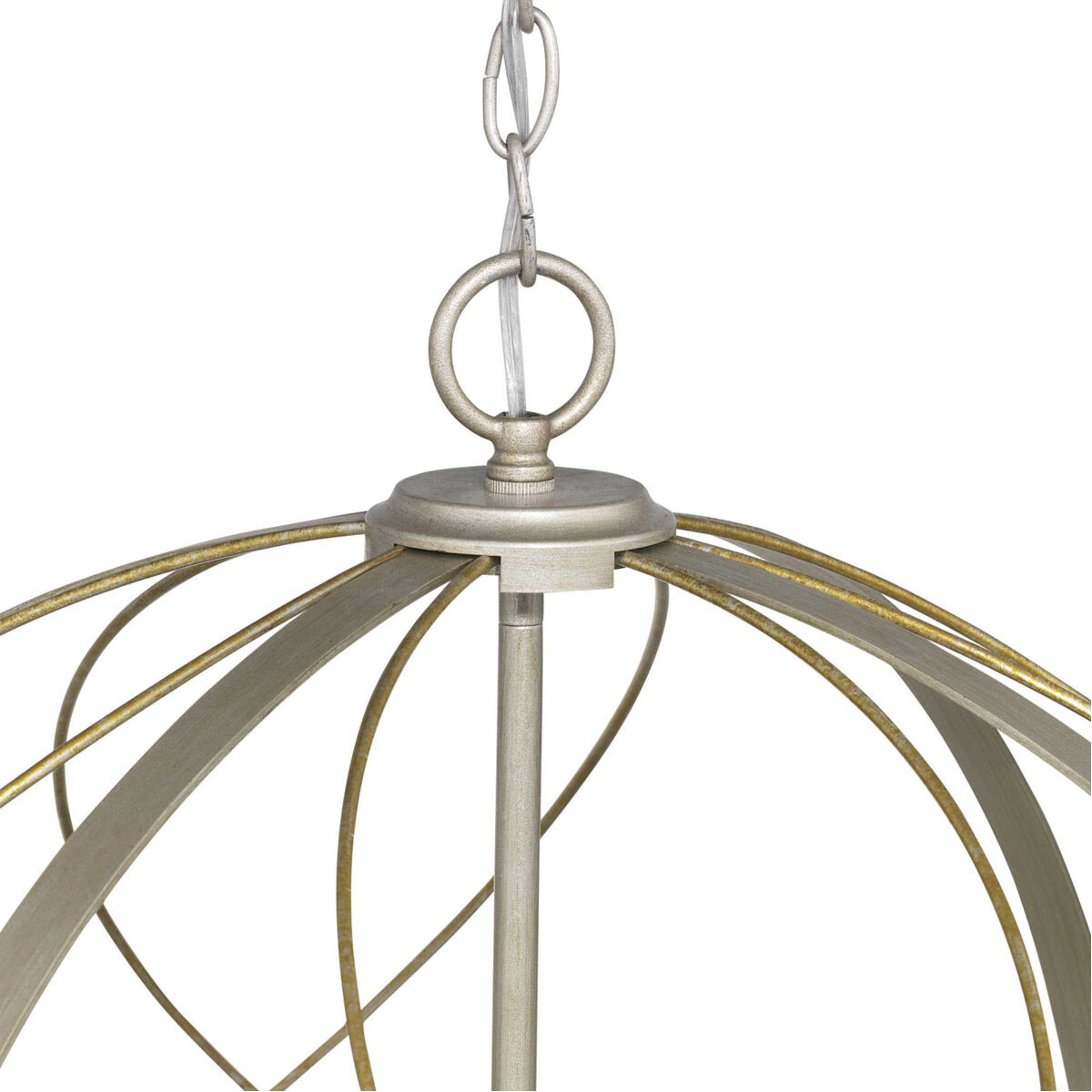 Gerald Ave 6 Light Silver Ridge Pendant Ceiling Light
