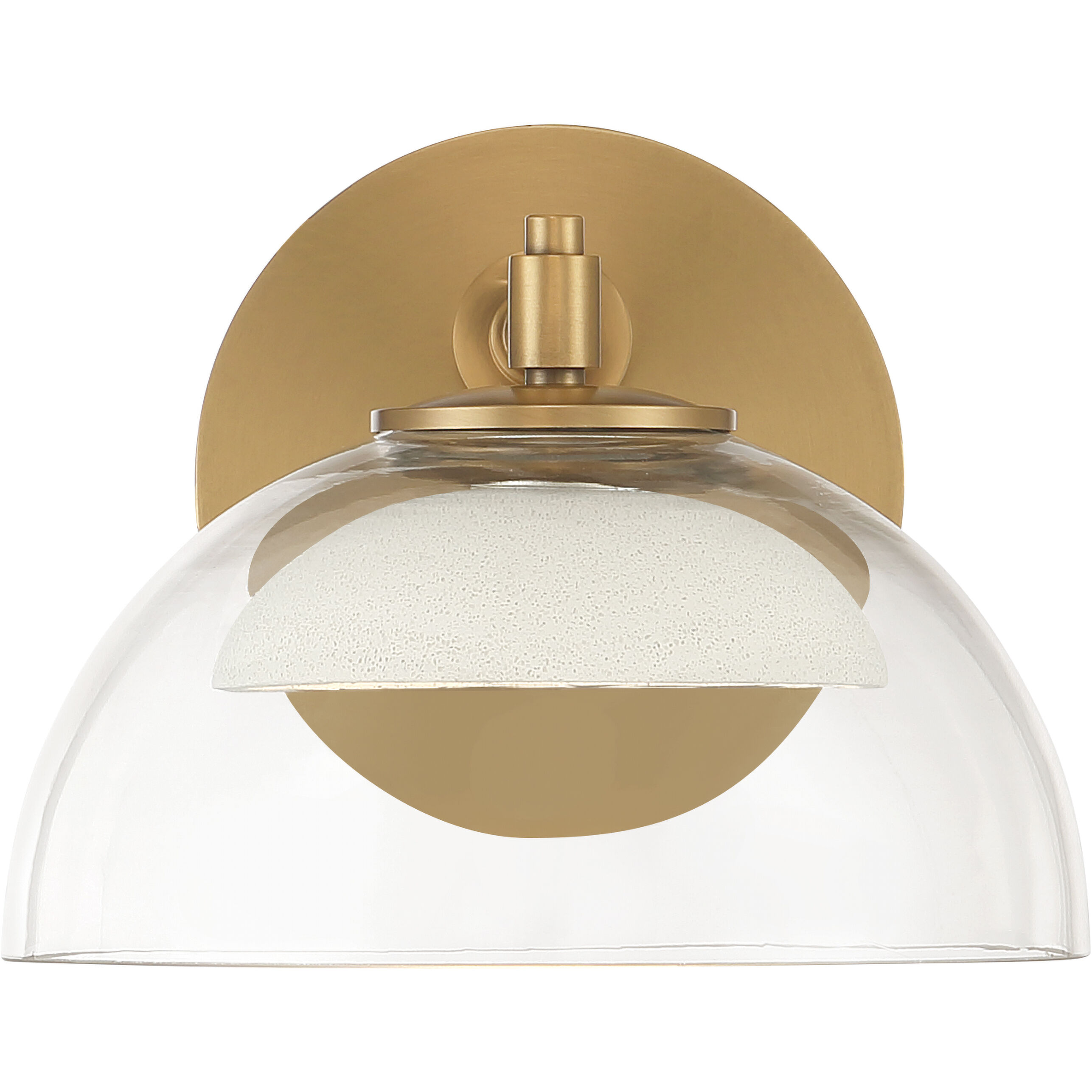 Halwynd LED 7.25 inch Legacy Brass Bath Sconce Wall Light