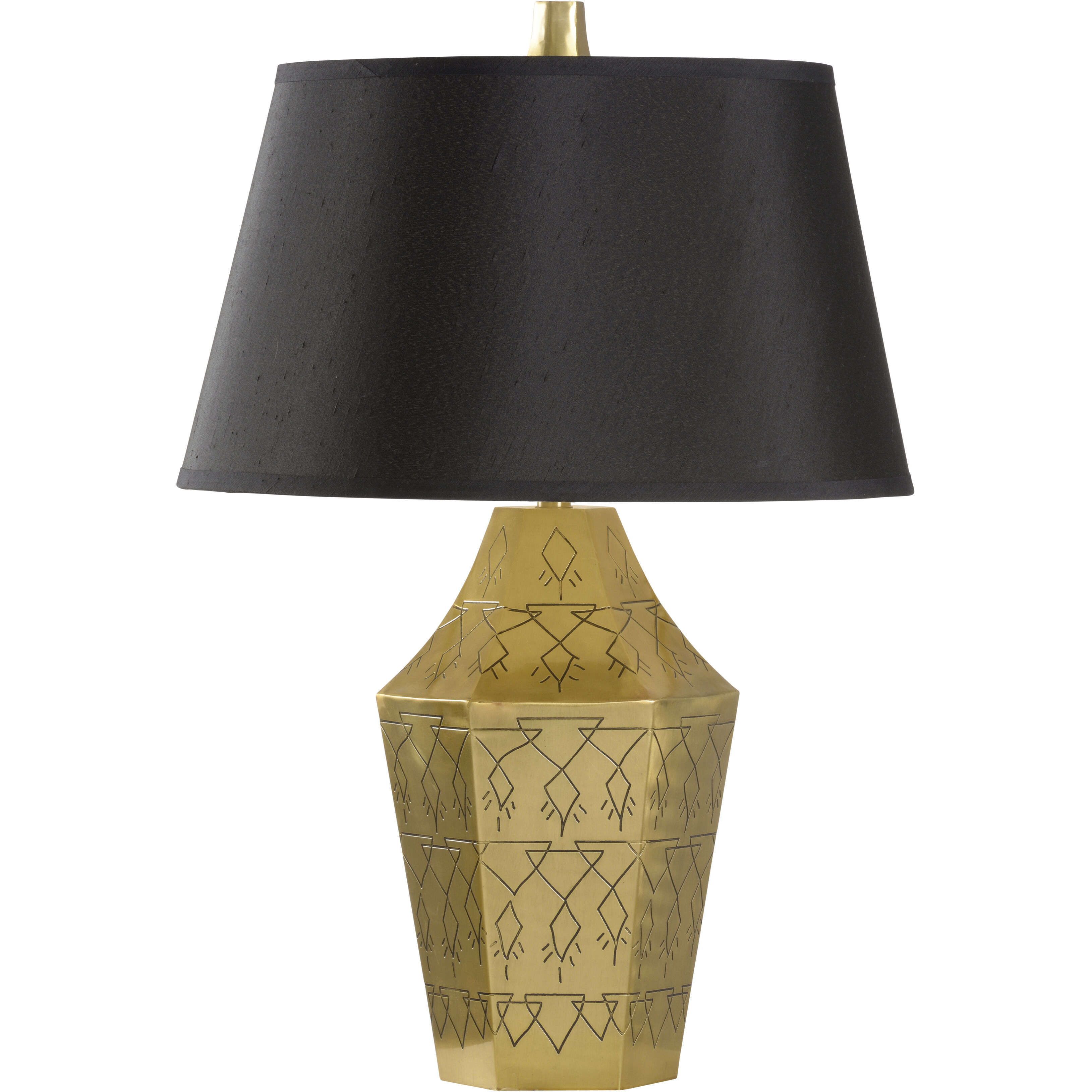 Writings On The Wall 20 inch 100.00 watt Gold Table Lamp Portable Light