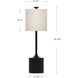 Alora Mood Issa 26.38 inch 60.00 watt White/Ivory Linen Table Lamp Portable Light