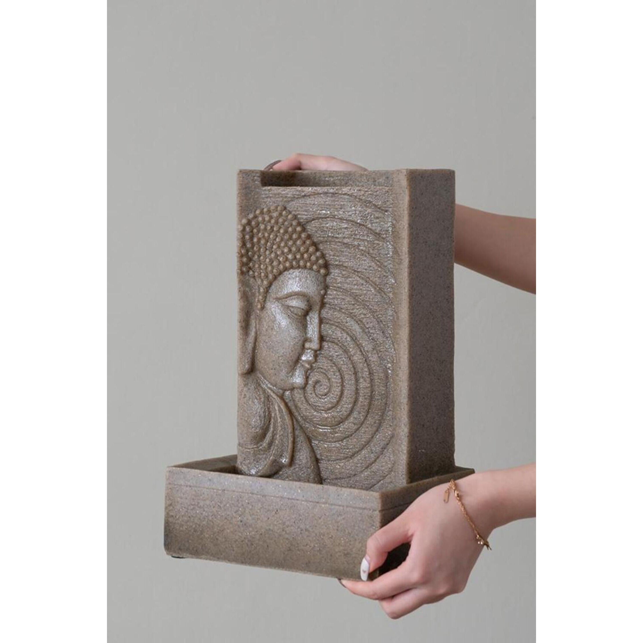 Florence 18 inch Blue/Cream Garden Stool