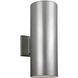 Outdoor Cylinders LED 14.25 inch Painted Brushed Nickel Outdoor Wall Lantern
