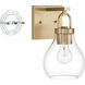 Mansfield 1 Light 7.75 inch Champagne Gold Vanity Light Wall Light