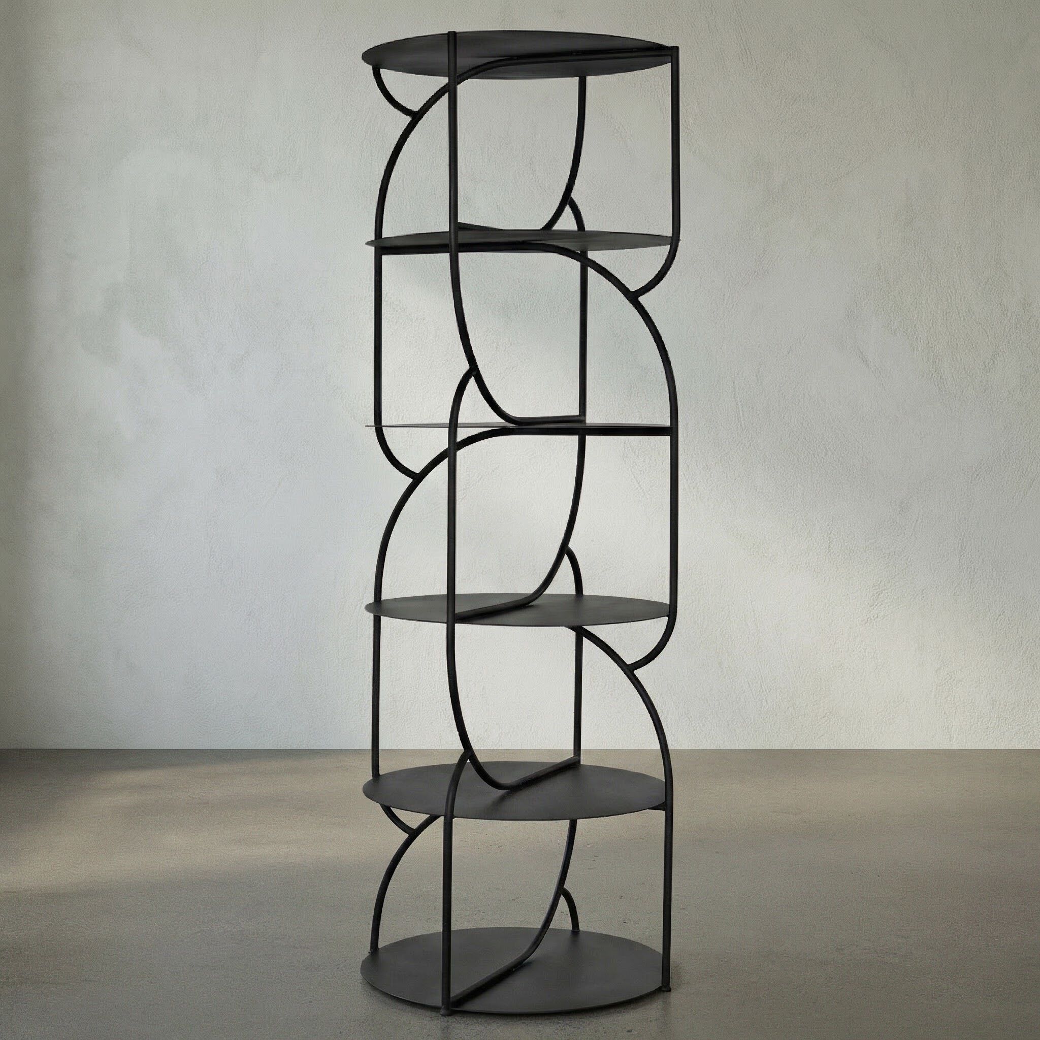 Rain 86 X 31 X 31 inch Matte Black Shelf