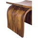 Muki 19 inch Clear Coat Flat Stool