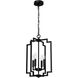 Zoanne 4 Light 14 inch Matte Black Pendant Ceiling Light