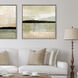 Blush Horizon Beige and Brown and Gray and Pink Canvas