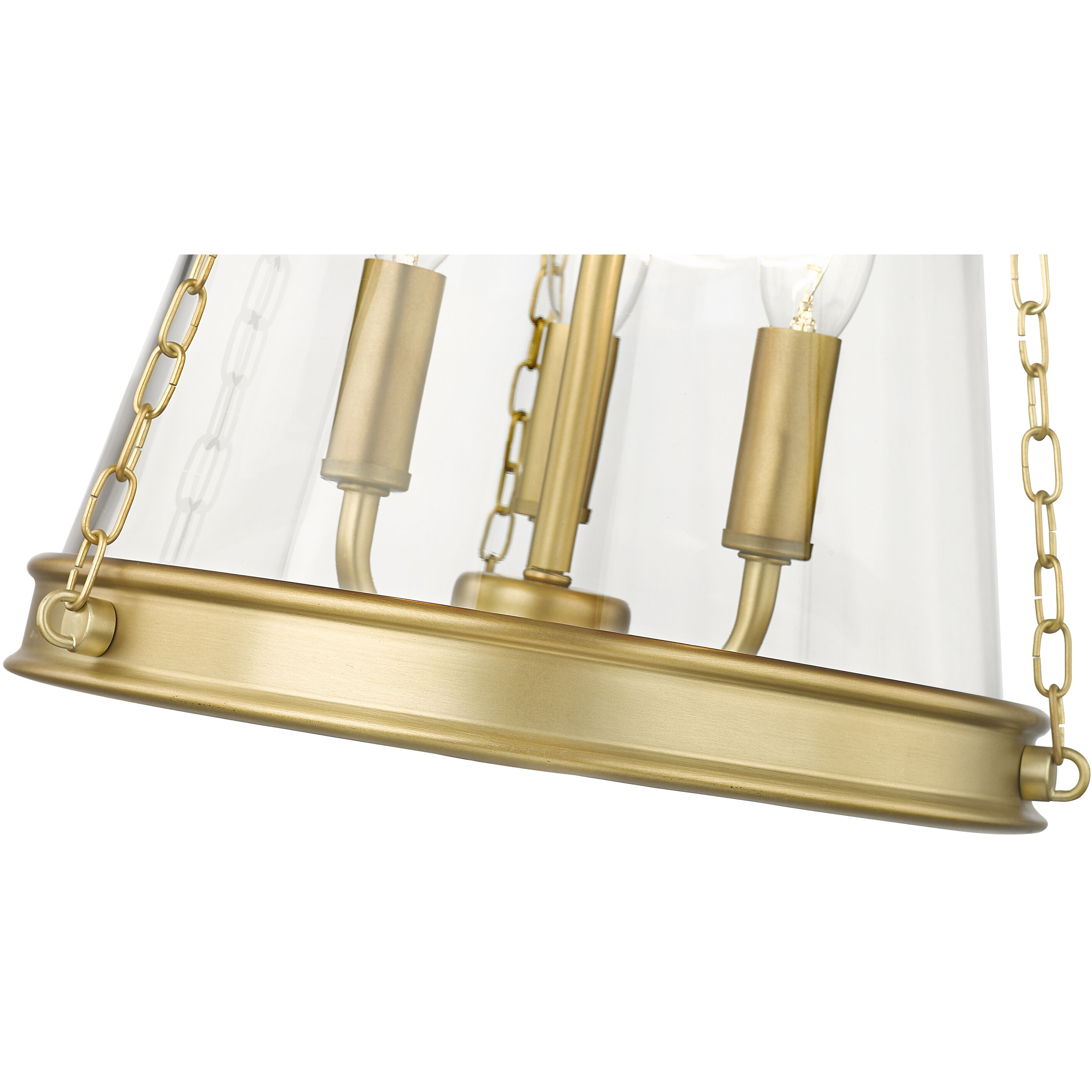 Prescott 3 Light 12 inch Rubbed Brass Pendant Ceiling Light in Rubbed Bronze