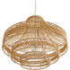 Tulane 8 Light 35 inch Natural Chandelier Ceiling Light
