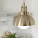 Niva LED 8 inch Champagne Bronze Semi Flush Mount Ceiling Light