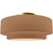 Radiance Collection - Tier LED 12 inch Adobe Semi-Flush Ceiling Light, Form+Finish+Function