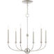 Cortlandt 6 Light 28 inch Polished Nickel Chandelier Ceiling Light