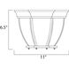 Crown Hill 3 Light 11 inch White Outdoor Flush Mount