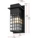 Palmer 1 Light 15 inch Black Outdoor Wall Sconce