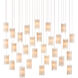 Escenia 30 Light 54 inch Natural/Painted Silver Multi-Drop Pendant Ceiling Light