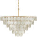 Bon Vivant 5 Light 30.25 inch Contemporary Gold Chandelier Ceiling Light