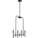 Muncie 4 Light Coal Island Light Ceiling Light
