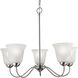 Conway 5 Light 26 inch Brushed Nickel Chandelier Ceiling Light