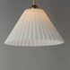 Kismet 1 Light 20 inch Gold Leaf Single Pendant Ceiling Light in Satin White