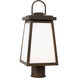 Founders 1 Light 17.25 inch Antique Bronze Outdoor Post Lantern