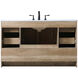 Soma 54 X 19 X 34 inch Natural Oak Vanity Sink Set