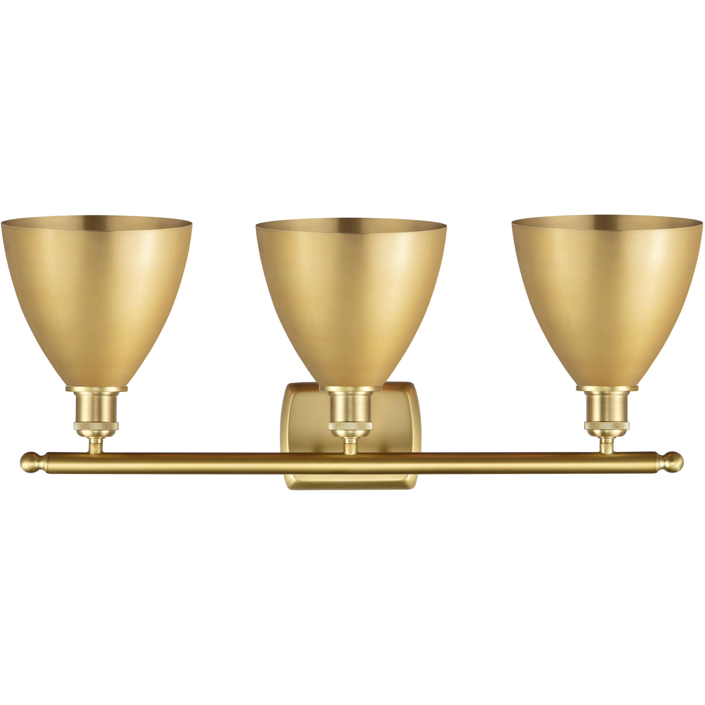 Ballston Dome LED 27.5 inch Satin Gold Bath Vanity Light Wall Light