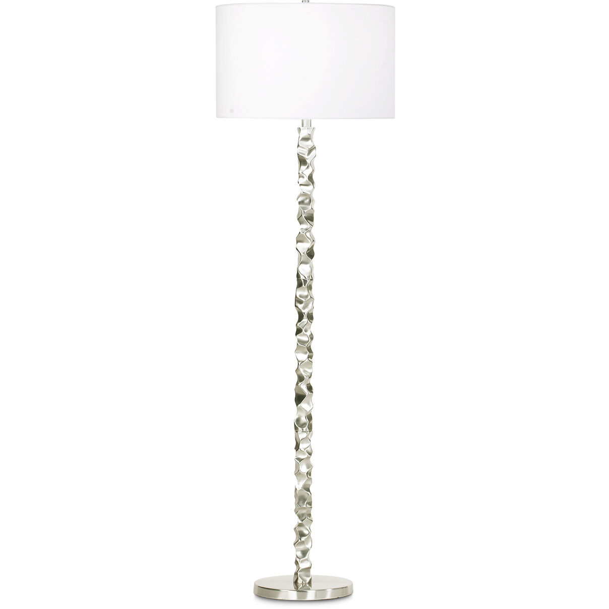 Heather 58 inch 150.00 watt Brushed Nickel Floor Lamp Portable Light