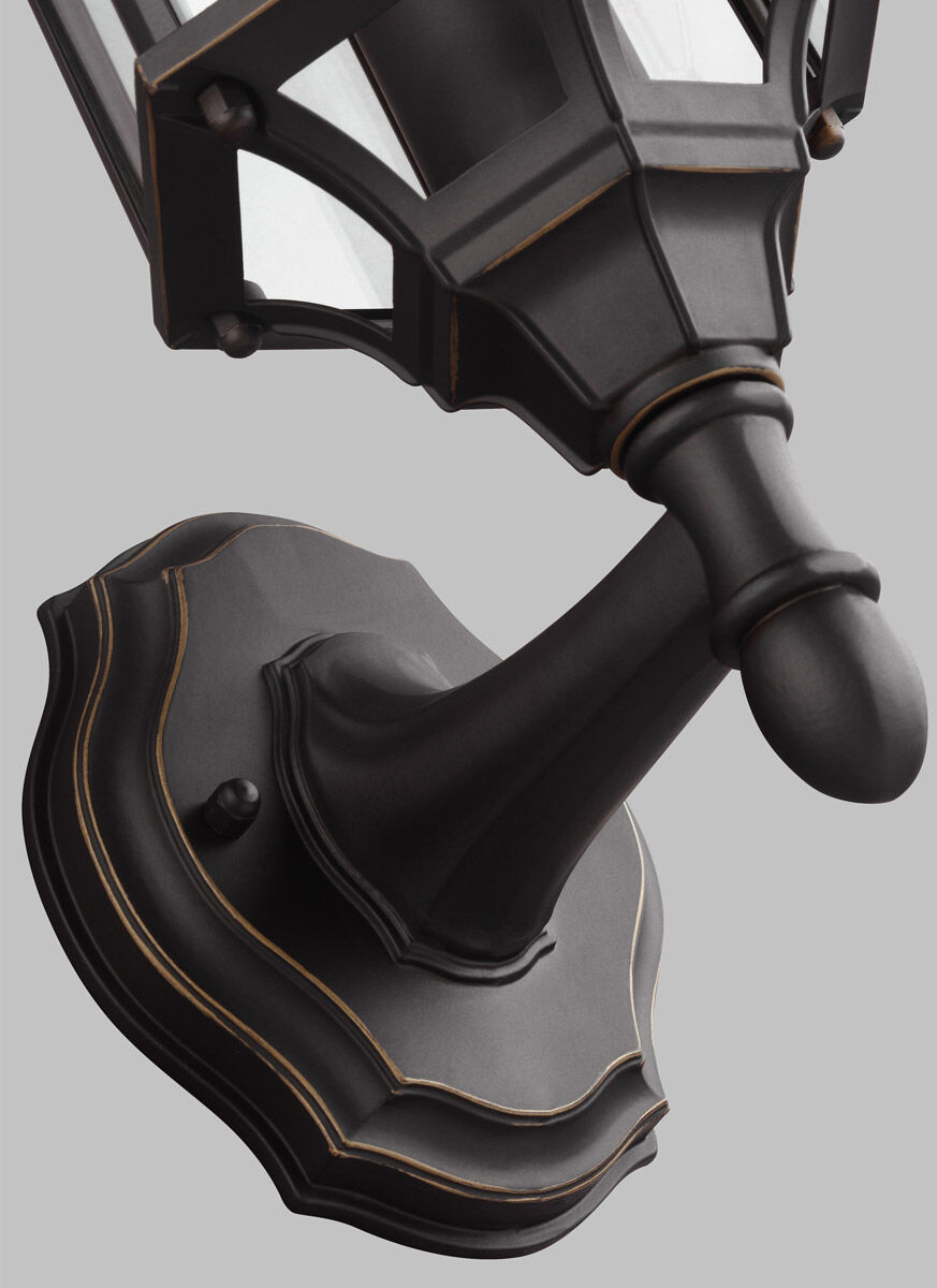 Sevier 1 Light 16.25 inch Antique Bronze Outdoor Wall Lantern, Small