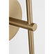 Richard June Sorelle 1 Light 4.5 inch Estate Brass Wall Sconce Wall Light in LED