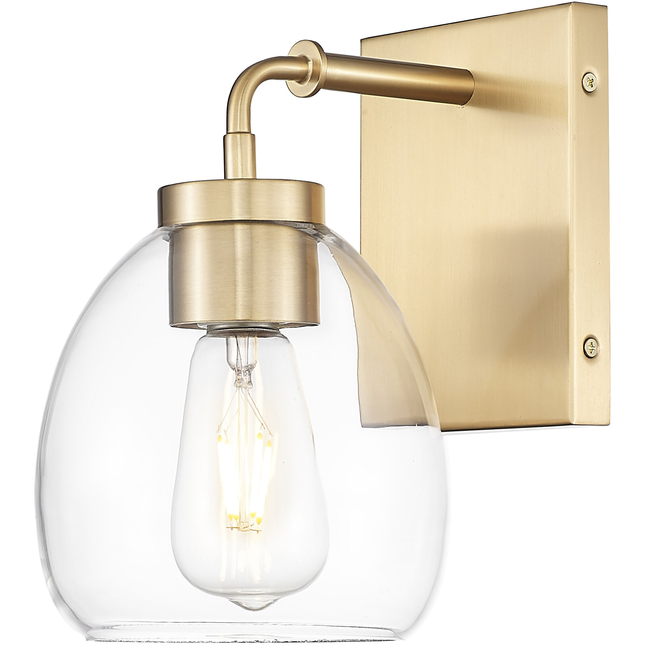 Dawes Sconce Wall Light in Brass