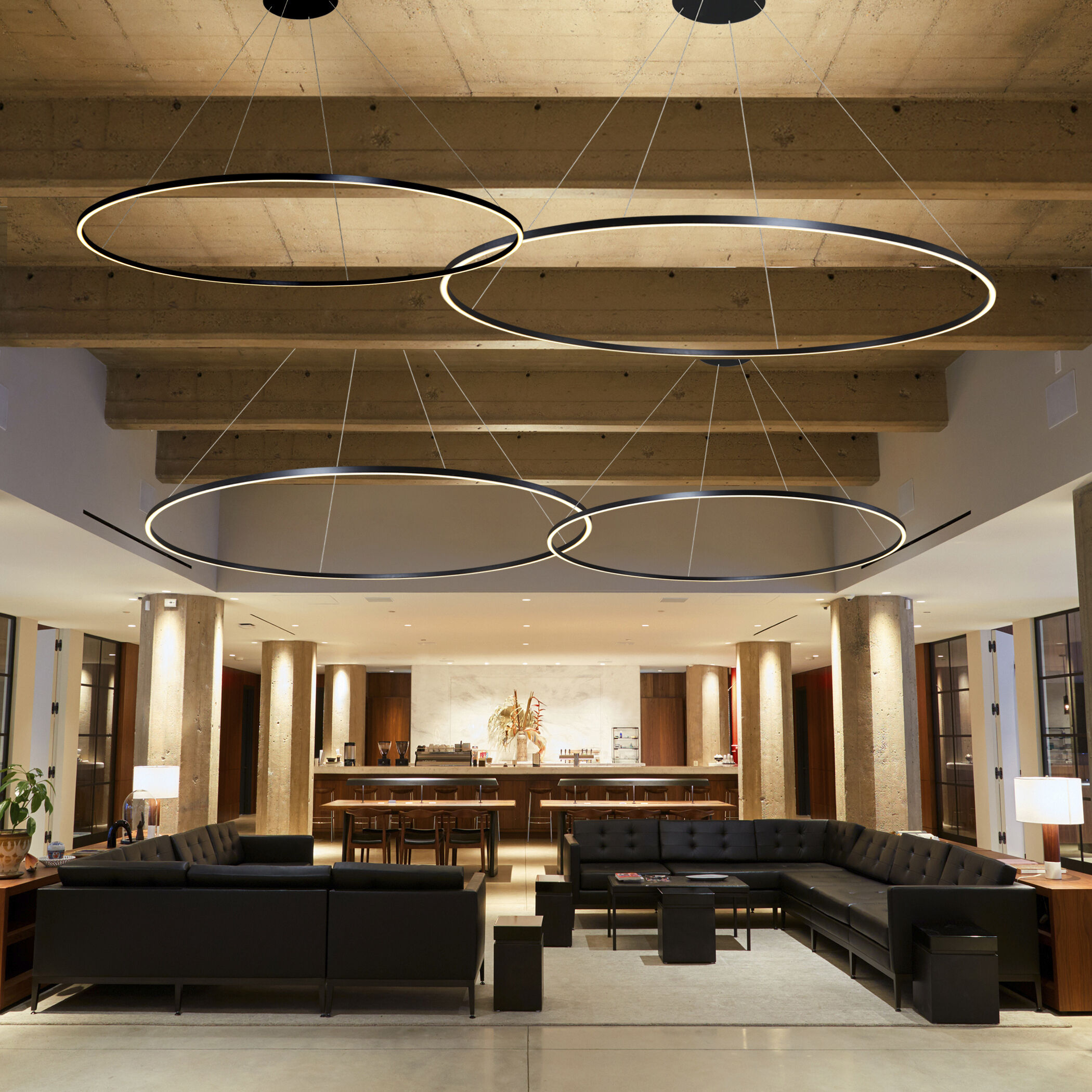 Tania 60 inch Black Chandelier Ceiling Light