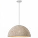 Breanne 1 Light 20 inch Vintage White Pendant Ceiling Light