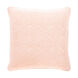 Quilted Cotton Velvet 20 X 20 inch Peach Pillow Cover