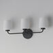 Durham 3 Light 23 inch Black Bath Vanity Wall Light