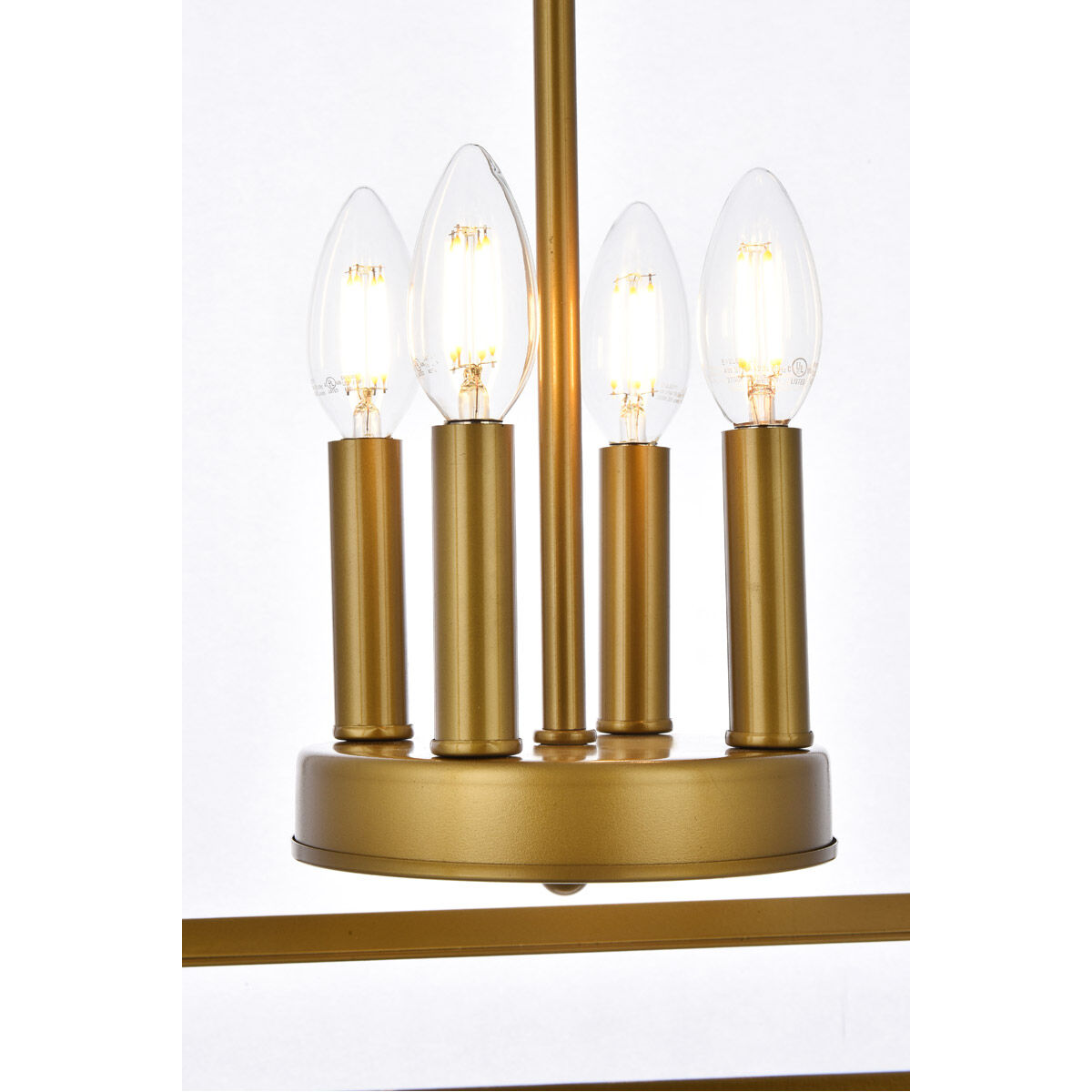 Janet 4 Light 15 inch Brass Pendant Ceiling Light