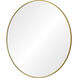 Alegre 30 X 30 inch Gold and Clear Mirror