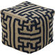 Archive 18 inch Tan Pouf, Cube