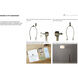 Triplet 89.5 inch 9 watt Weathered Brass Arc Floor Lamp Portable Light
