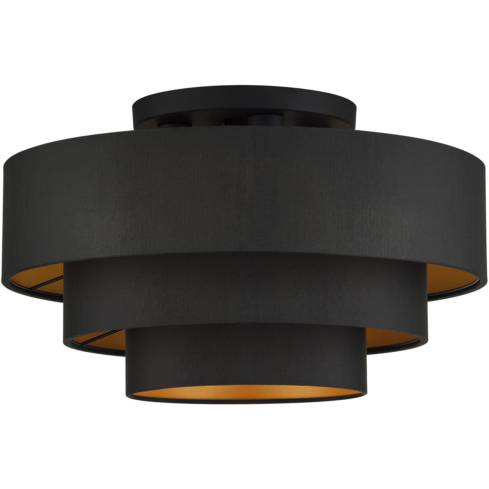 Sentosa 4 Light 21 inch Black Semi Flush Mount Ceiling Light, Extra Large