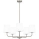 Gallagher 5 Light 28 inch Brushed Nickel Chandelier Ceiling Light