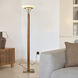 Tambo 70.9 inch 9 watt Natural Ash and Weathered Brass Torchiere Floor Lamp Portable Light
