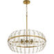 Selena 4 Light 10 inch Aged Brass Pendant Ceiling Light