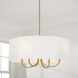Adrian 4 Light 29.5 inch Aged Brass Chandelier Ceiling Light