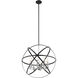 Cavallo 8 Light 30 inch Hammered Bronze and Olde Brass Chandelier Ceiling Light