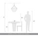 Yep Cascada 8 Light 20.13 inch Aegean Silver Pendant Ceiling Light in Smoke Plated Glass, 3 Tier