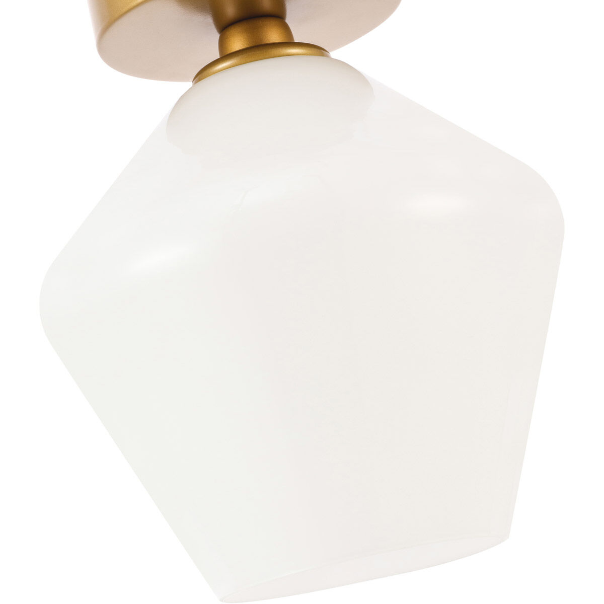 Rochester 1 Light 7.9 inch Brass Flush Mount Ceiling Light