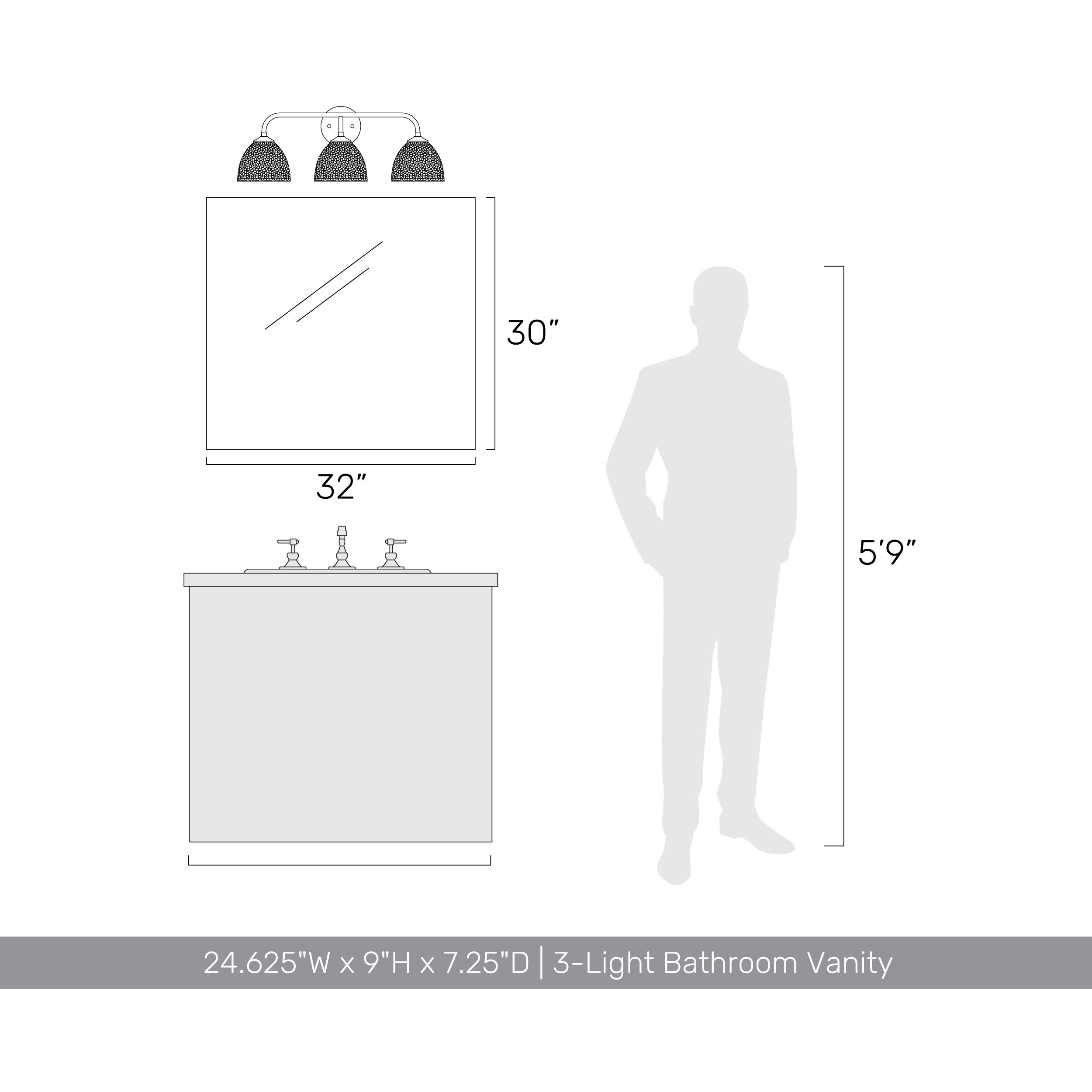 Shepard Vanity Wall Light in Matte White