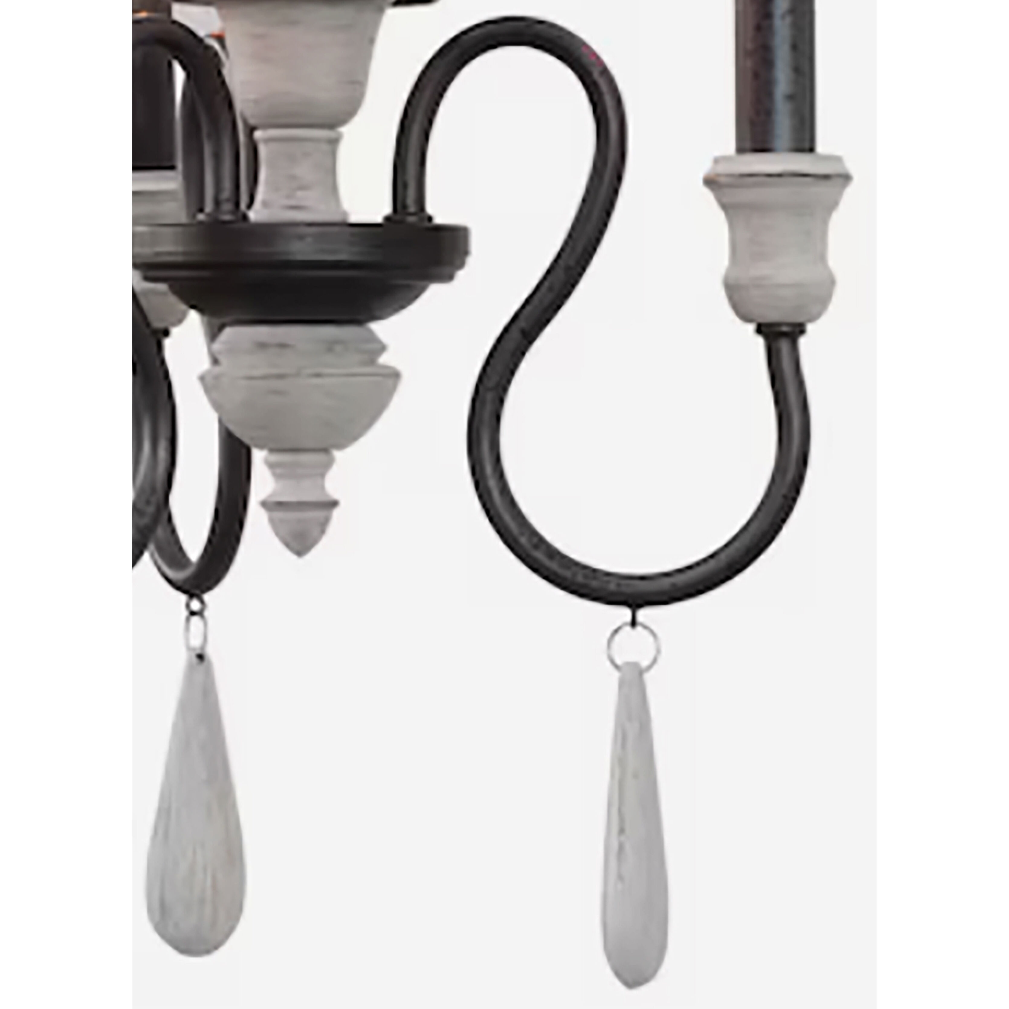 Brownell 3 Light 12.5 inch Charcoal with Antique White Semi Flush Mount Ceiling Light