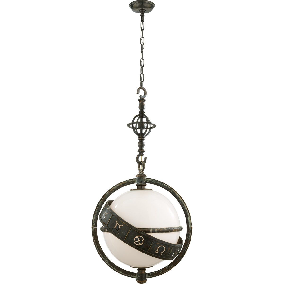 Chapman & Myers Zodiac 2 Light 23.50 inch Pendant